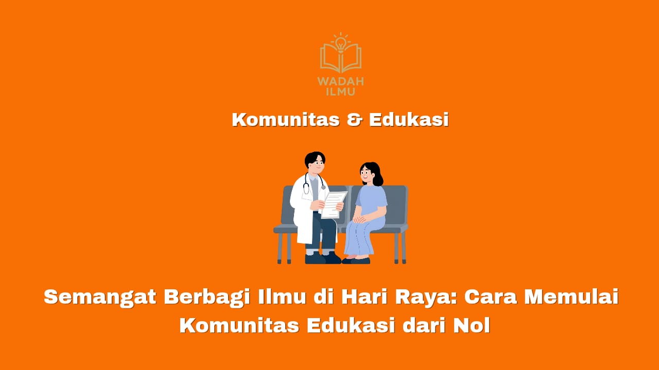Komunitas edukasi dari nol di Hari Raya