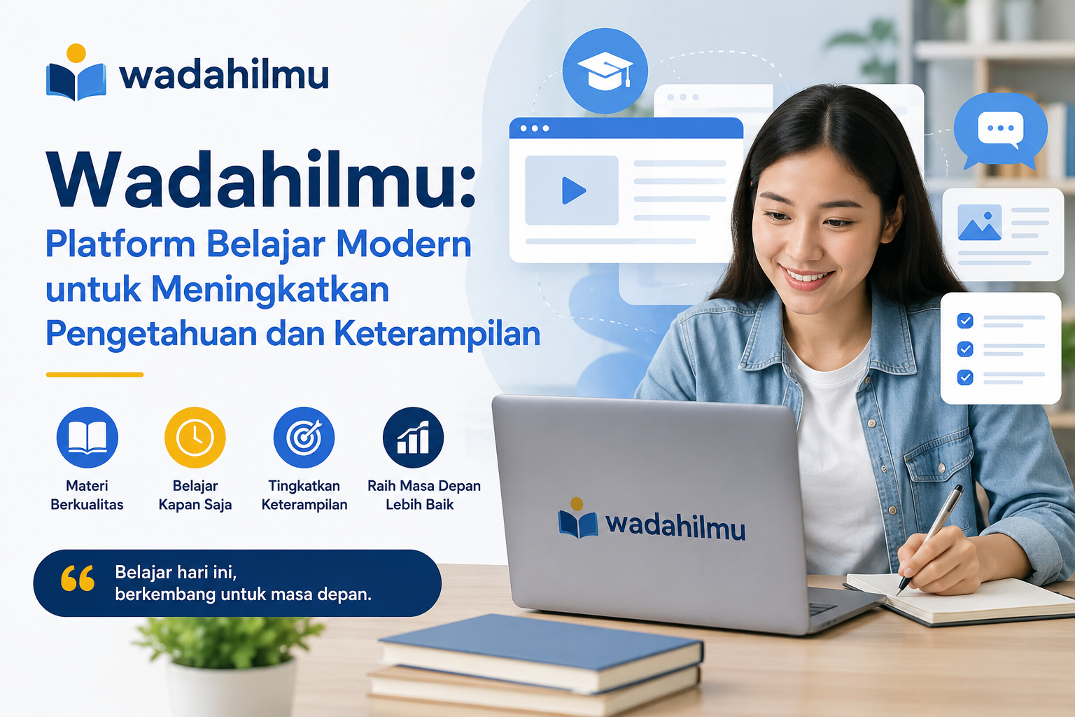 Wadahilmu: Platform Belajar Modern untuk Meningkatkan Pengetahuan dan Keterampilan
