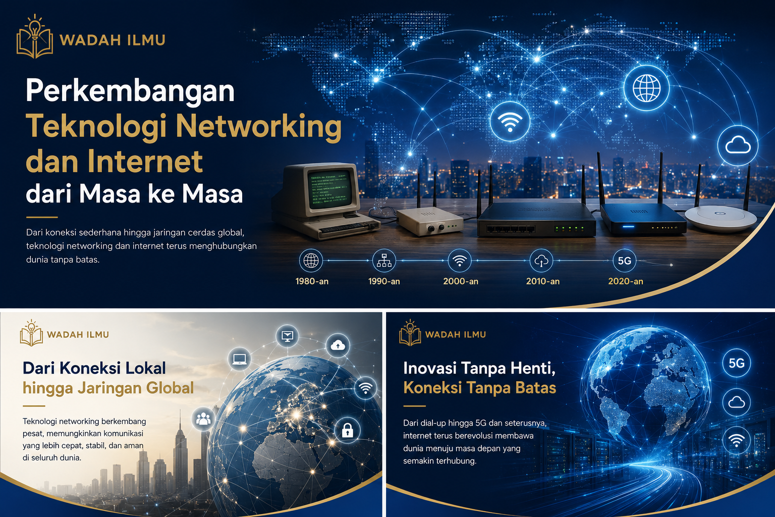 Perkembangan Teknologi Networking dan Internet dari Masa ke Masa
