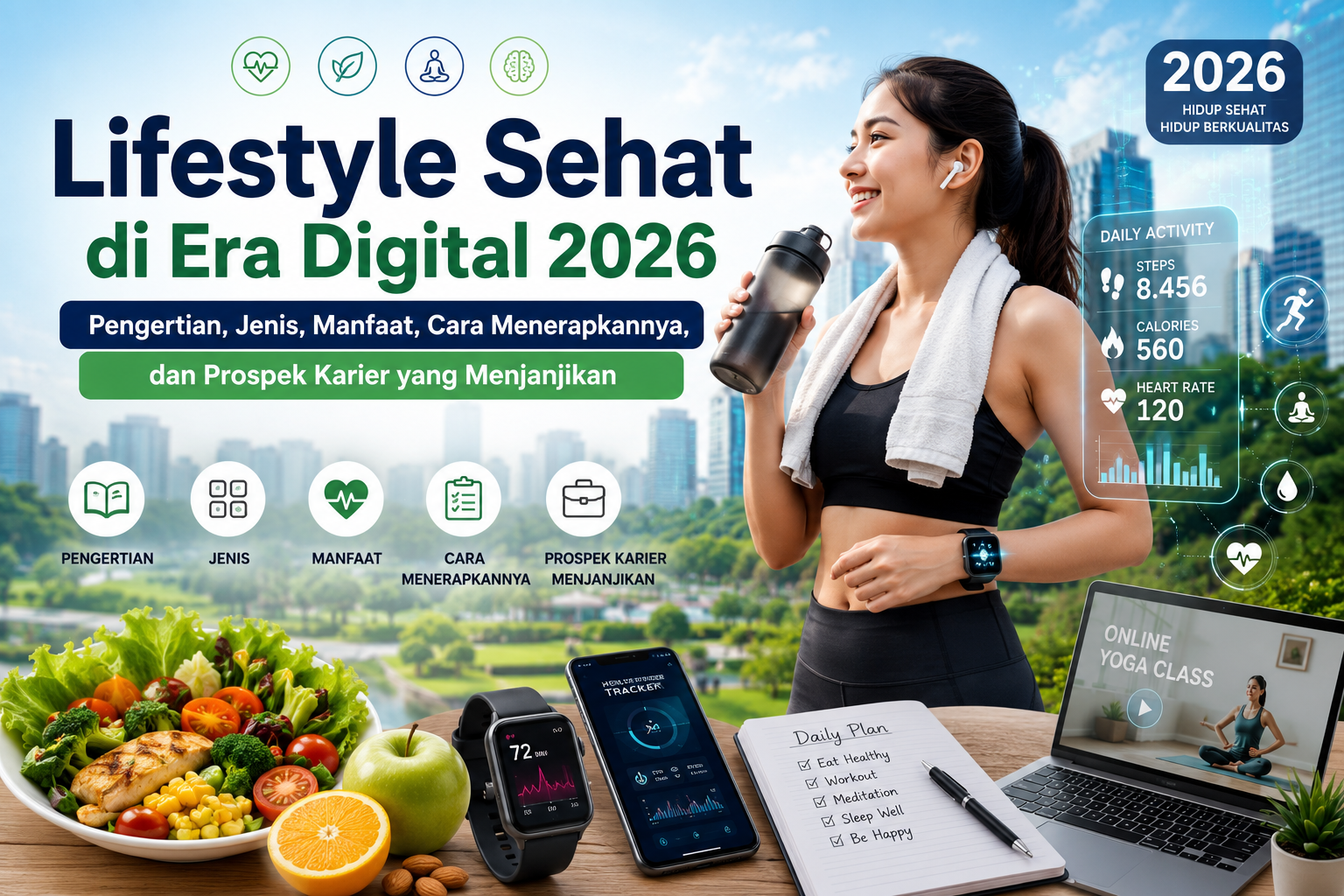Lifestyle Sehat di Era Digital 2026: Pengertian, Jenis, Manfaat, Cara Menerapkannya, dan Prospek Karier yang Menjanjikan