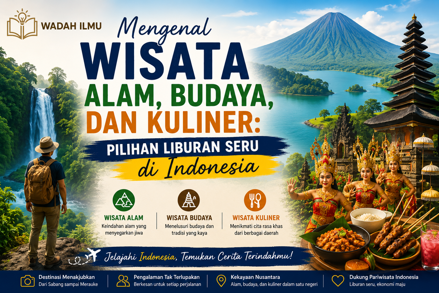 Mengenal Wisata Alam, Budaya, dan Kuliner di Indonesia