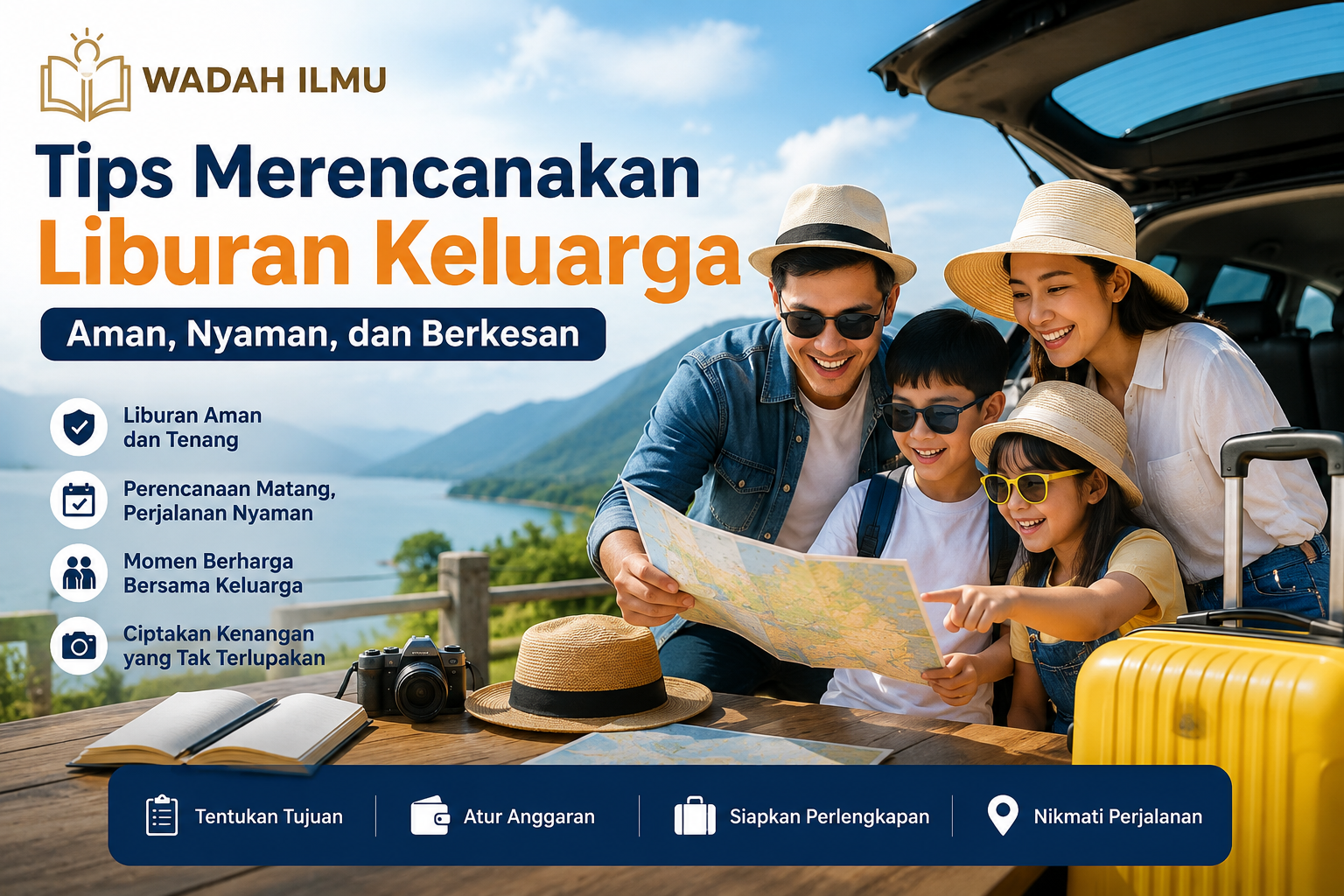 Tips Merencanakan Liburan yang Aman, Nyaman, dan Berkesan untuk Keluarga