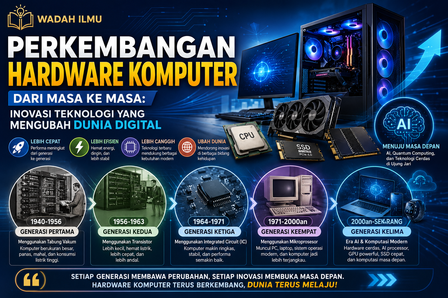 Perkembangan Hardware Komputer dari Masa ke Masa: Inovasi Teknologi yang Mengubah Dunia Digital