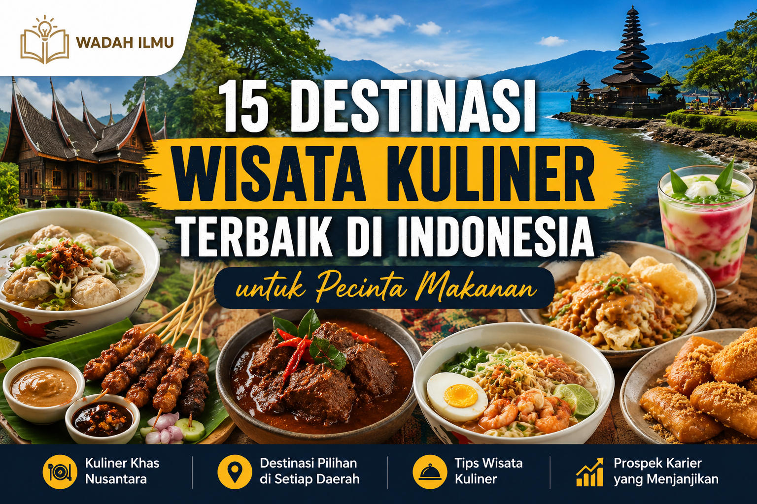 15 Destinasi Wisata Kuliner Terbaik di Indonesia