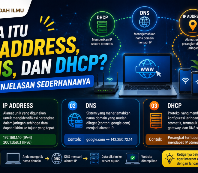 Apa Itu IP Address, DNS, dan DHCP? Ini Penjelasan Sederhananya
