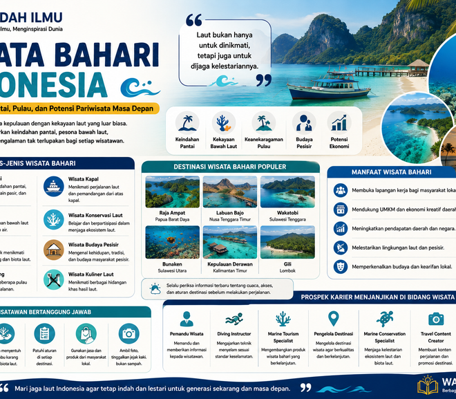 Wisata Bahari Indonesia: Pesona Laut, Pantai, Pulau, dan Potensi Pariwisata Masa Depan