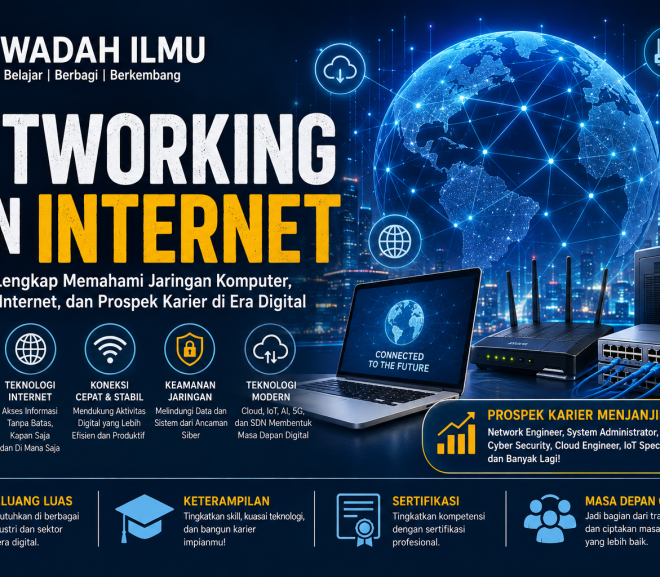 Networking dan Internet: Panduan Lengkap Memahami Jaringan Komputer, Teknologi Internet, dan Prospek Karier di Era Digital